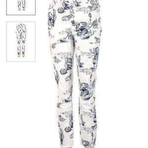 Wild Fable cheetah cropped jeans